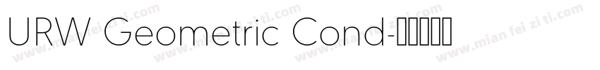 URW Geometric Cond字体转换